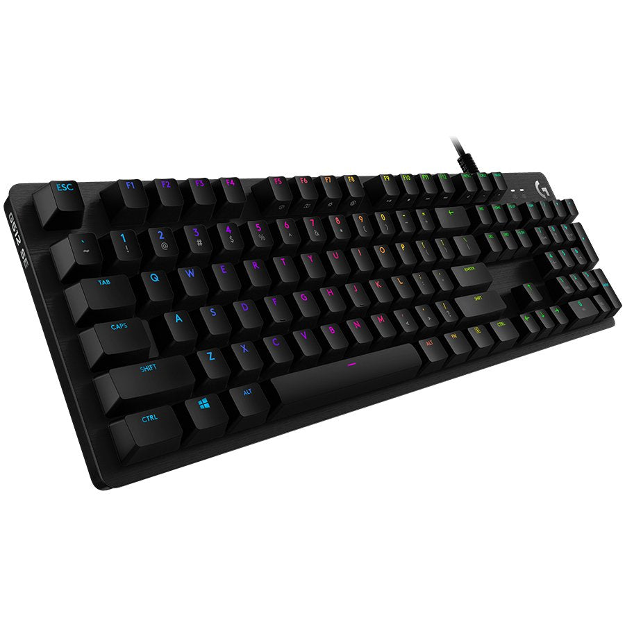 LOGITECH G512 SE Corded LIGHTSYNC Mechanical Gaming Keyboard - BLACK - US INT'L - USB - CLICKY