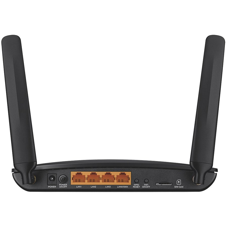 AC750 Wireless Dual Band 4G LTE Router, internal unlocked 4G/3G Modem, support LTE (FDD/TDD)/DC-HSPA+/HSPA+/HSPA/UMTS/EDGE/GPRS/GSM, with 3 10/100Mbps LAN ports and 1 10/100Mbps LAN/WAN port, 300Mbps at 2.4GHz + 433Mbps at 5GHz, 802.11a/b/g/n/ac, 3 i