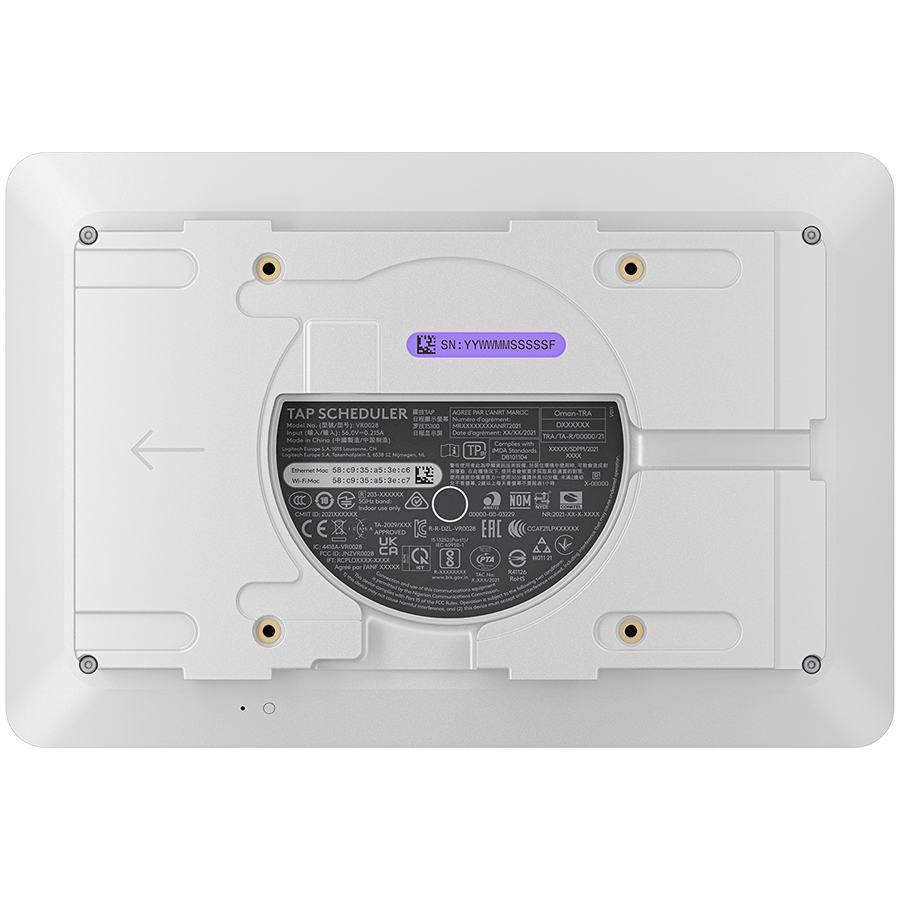 LOGITECH Tap Scheduler - OFF-WHITE - USB - WW - TOUCH SCREEN