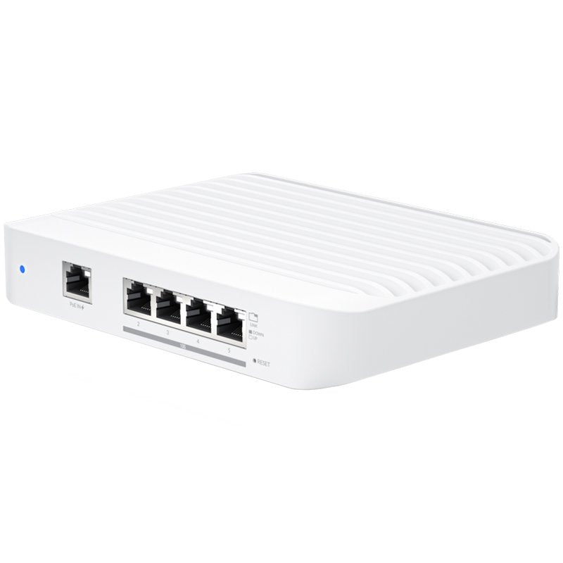Layer 2 switch with (4) 10GbE RJ45 ports and (1) GbE, 802.3at PoE+ RJ45 input.The Switch Flex XG (USW Flex XG) is a fully managed, mult-gigabit, Layer 2 switch with (4) 10GbE RJ45 ports and (1) GbE PoE input. The USW Flex XG sports slim, compact ho
