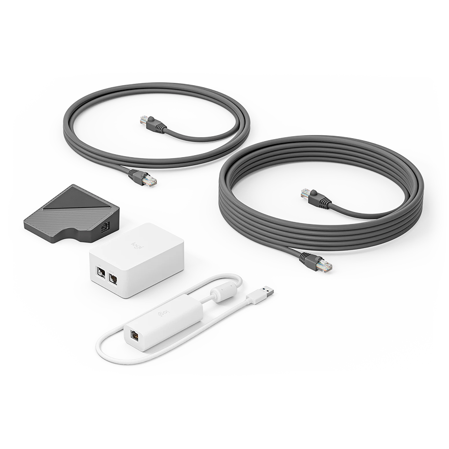 LOGITECH PoE Injector with plug set - OFF WHITE - OTHER - WW - POE INJECTOR W/ PLUG SET