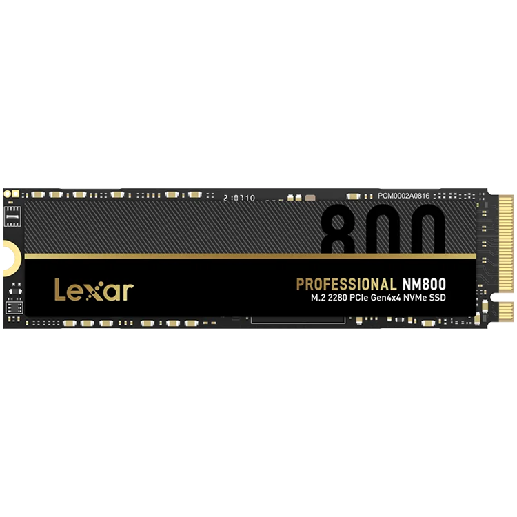 Lexar 512GB PRO High Speed PCIe Gen4 with 4 Lanes M.2 NVMe, up to 7450 MB/s read and 3500 MB/s write Heatsink