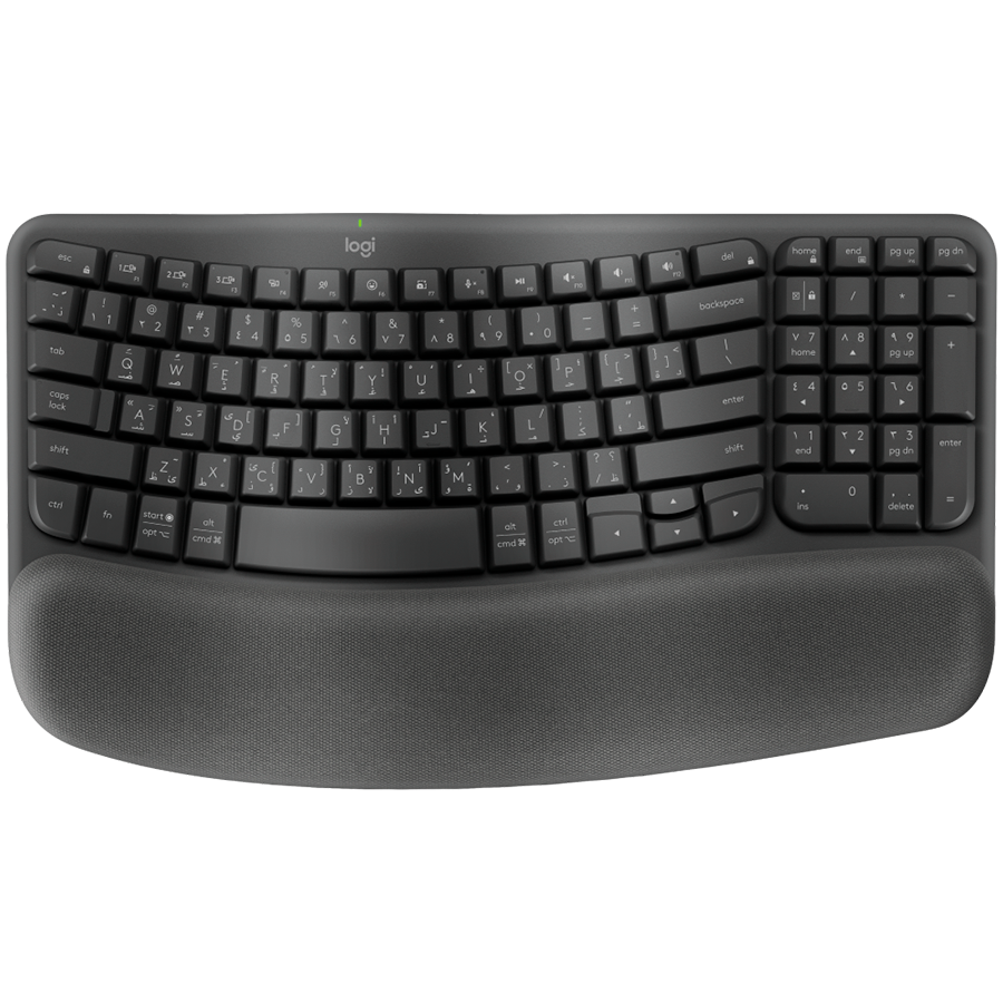 LOGITECH Wave Bluetooth ergonomic keyboard - GRAPHITE - ARA