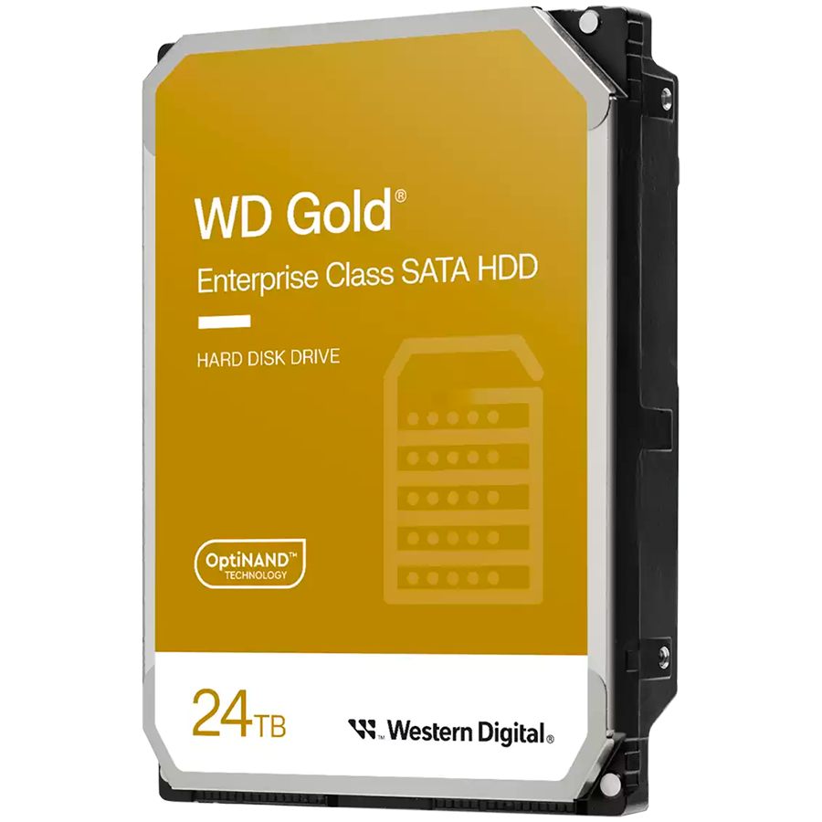 HDD Server WD Gold 24TB CMR, 3.5'', 512MB, 7200 RPM, SATA, 512E