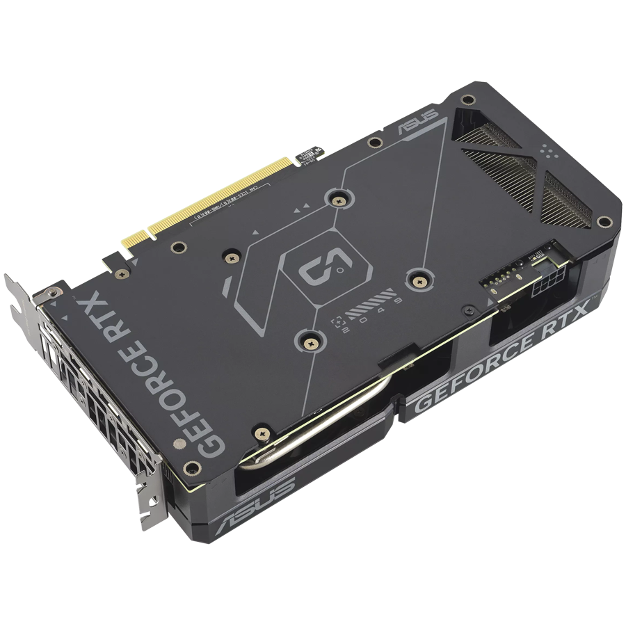 ASUS Video Card NVidia Dual GeForce RTX 4060 Ti EVO OC Edition 8GB GDDR6 VGA is designed for broad compatibility, with Axial-tech fan design, PCIe 4.0, 1xHDMI 2.1a, 3xDisplayPort 1.4a