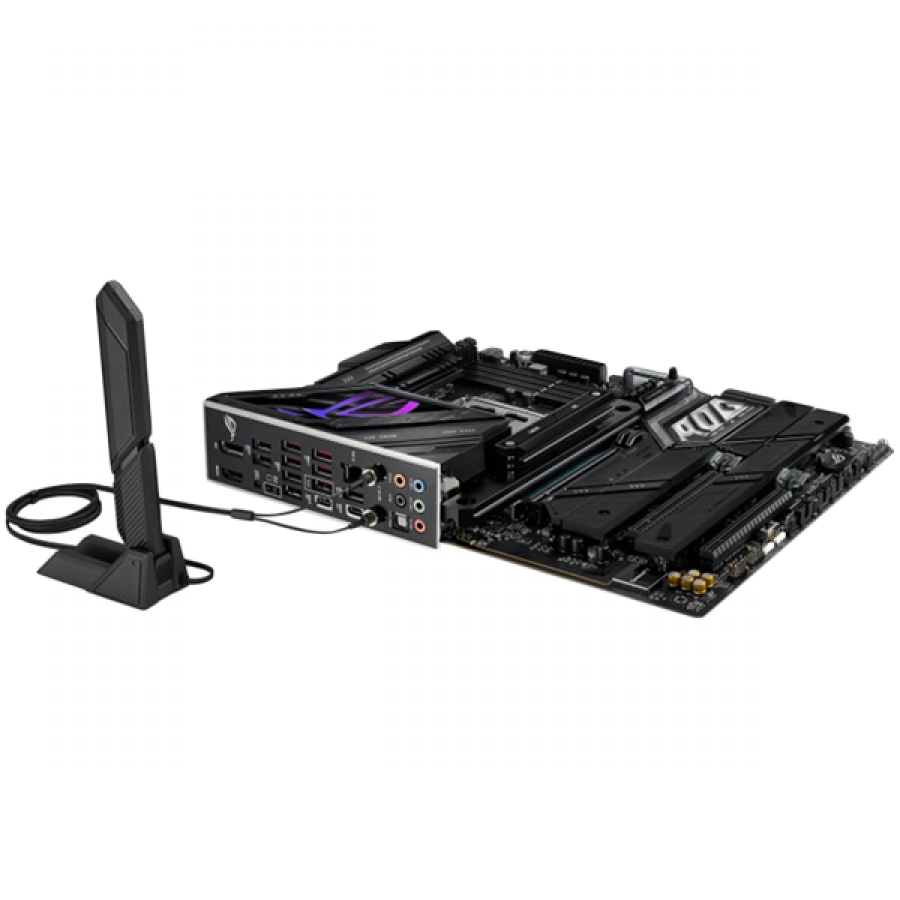 ASUS ROG STRIX Z790-E GAMING WIFI II LGA1700 ATX gaming MB - Intel Z790 4xDIMM DDR5 5xM.2 4xSATA PCIe 5.0 2.5Gb Ethernet WiFi 6E + Bluetooth 1xDisplayPort 1x HDMI with Aura Sync support