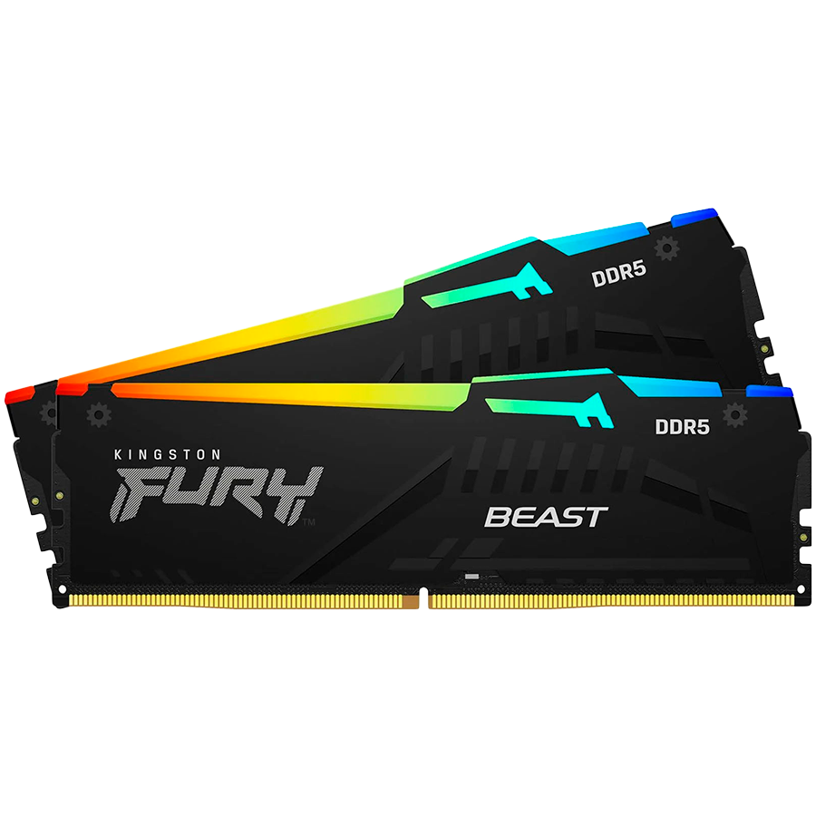 Kingston 16GB 6000MT/s DDR5 CL30 DIMM (Kit of 2) FURY Beast RGB XMP