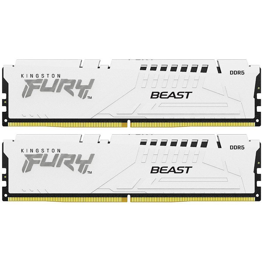 Kingston 64GB 6400MT/s DDR5 CL32 DIMM (Kit of 2) FURY Beast White XMP
