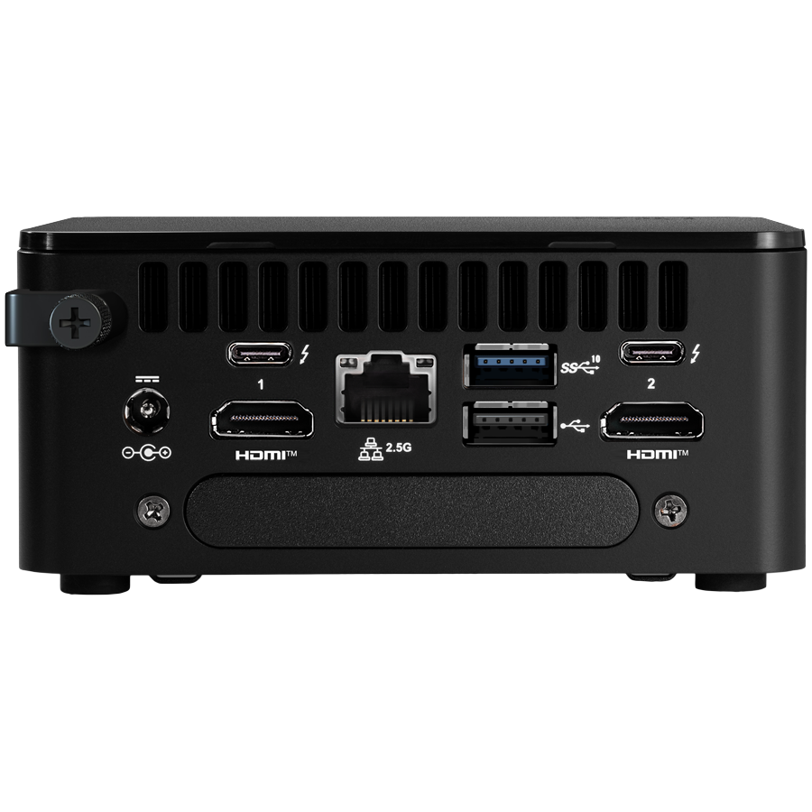 ASUS NUC 13pro/RNUC13L3HV700000I/Intel Core i7-1370P vPro/Intel Iris Xe Graphics/4xUSB/M.2 22x80 NVMe; 22x42 SATA/2.5'' SATA slot/2,5Gbe LAN/2xHDMI/ 2x Thunderbolt 4 (USB-C+DP)/no Storage/no RAM/AX211.NGWG/no OS/No Cord/Kit(L6)/EAN:4711387489772