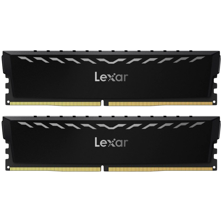 Lexar 2x8GB THOR DDR4 3600 UDIMM XMP Memory with Black heatsink. Dual pack