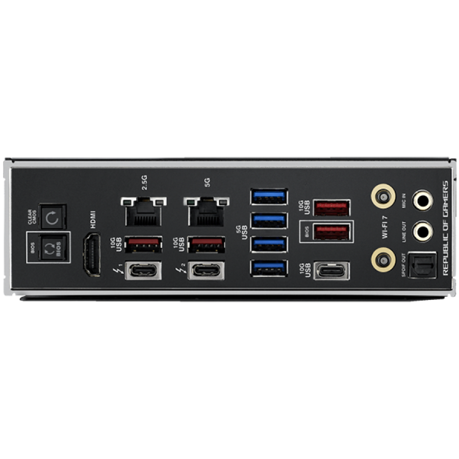 ASUS ROG MAXIMUS Z890 HERO LGA1851 ATX gaming MB - Intel Z890 4xDIMM DDR5 6xM.2 1xSlimSAS 4xSATA PCIe 5.0 5Gb + 2.5Gb Ethernet WiFi 7 + Bluetooth 1xHDMI 2xIntel Thunderbolt 4 ports (USB Type-C) with Aura Sync