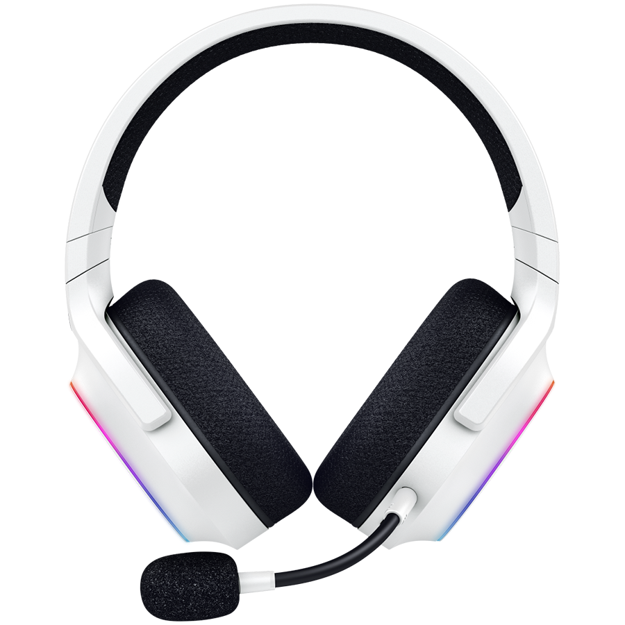 Razer Barracuda X Chroma, Gaming Headset, White, Oval Ear Cushions, 2.4 GHz Wireless / Bluetooth, Breathable Fabric with Memory Foam Cushions, Detachable Razer™ HyperClear Cardioid Mic, 7.1 Surround sound: Only available on Windows 10 64-bit (or higher)