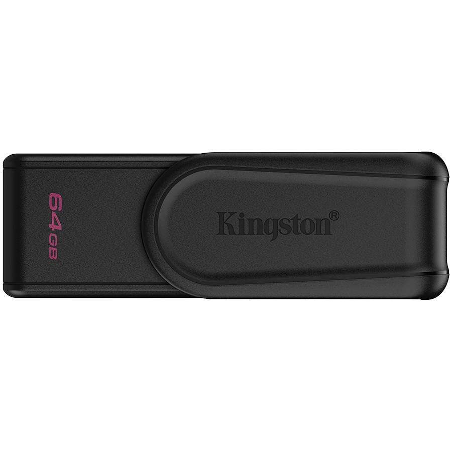 Kingston 64GB Portable USB 3.2 Gen 1 DataTraveler Exodia S (Black/Black)