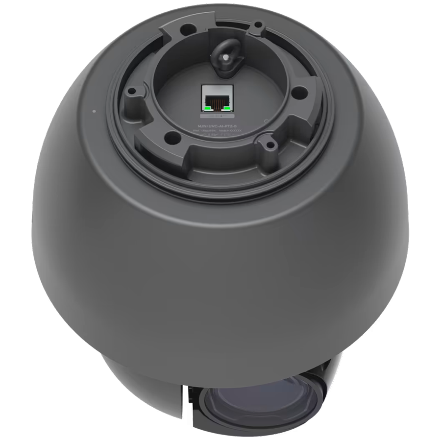 Ubiquiti UVC-AI-PTZ-B Industrial-grade 4K PoE++ PTZ camera with enhanced AI capabilities, 22x optical zoom, and long-range adaptive IR LED night vision