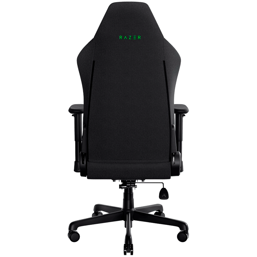 Razer Iskur V2 X Black Fabric Gaming Chair, Built-in Lumbar Arch, Widened Seat Base with Reduced Edges, Contoured High-Density Foam Cushions, Adjustable 152-degree Recline, 2D Armrests