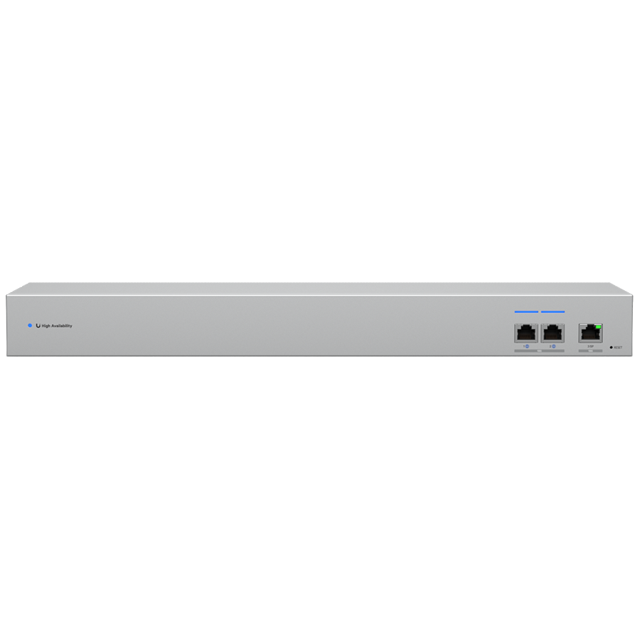 Ubiquiti WAN Switch USW-WAN-EU 10G SFP+ linking two Shadow Mode High Availability UniFi Gateways to a single ISP