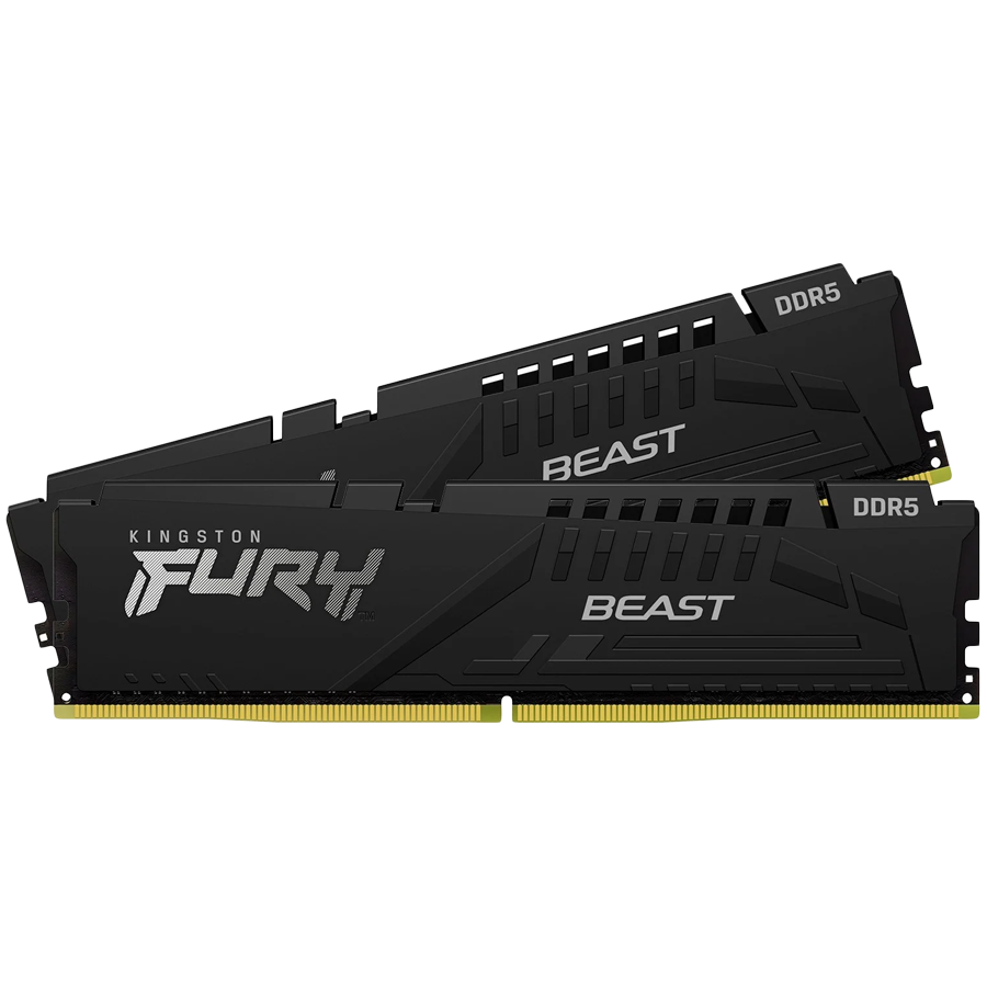Kingston 64GB 6000MT/s DDR5 CL36 DIMM (Kit of 2) FURY Beast Black