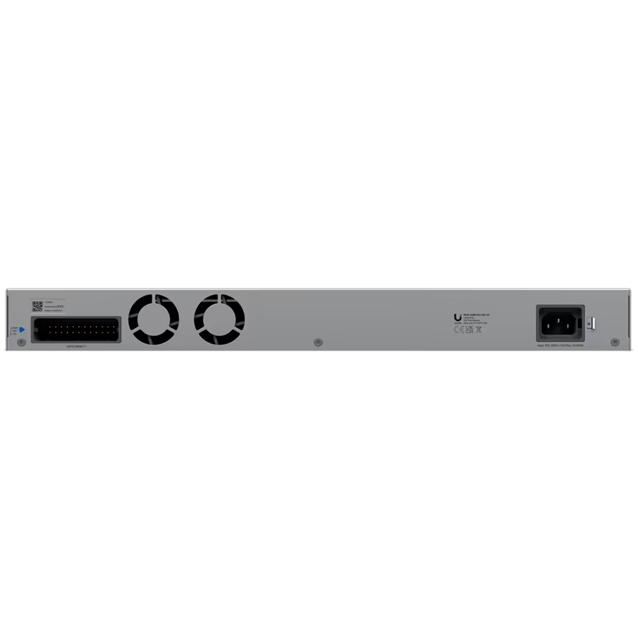 Ubiquiti Layer 3 Etherlighting switch USW-PRO-HD-24-EU, (22) 2.5 GbE, (2) 10 GbE ports, (4) 10G SFP+ ports. DC power backup ready