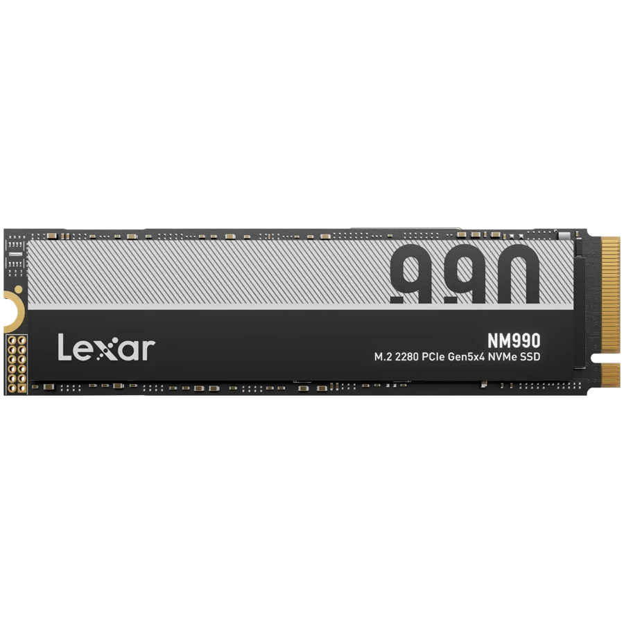LEXAR NM990 1TB PCIe Gen5 x4 M.2 NVMe up to 14000 MB/s read and 7500 MB/s write