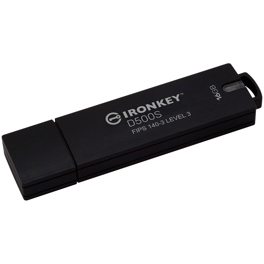 KINGSTON 16GB IronKey D500S FIPS 140-3 Lvl 3 (Pending) AES-256