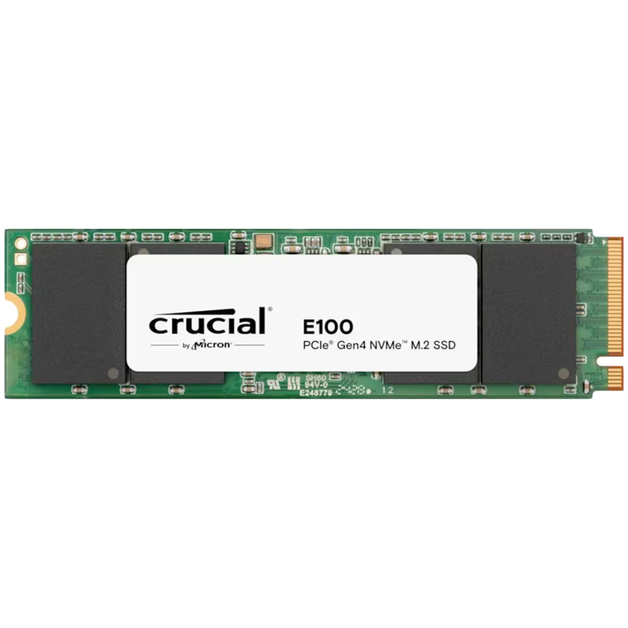 Crucial E100 1TB PCIe Gen4 2280 NVMe M.2 SSD (Tray)