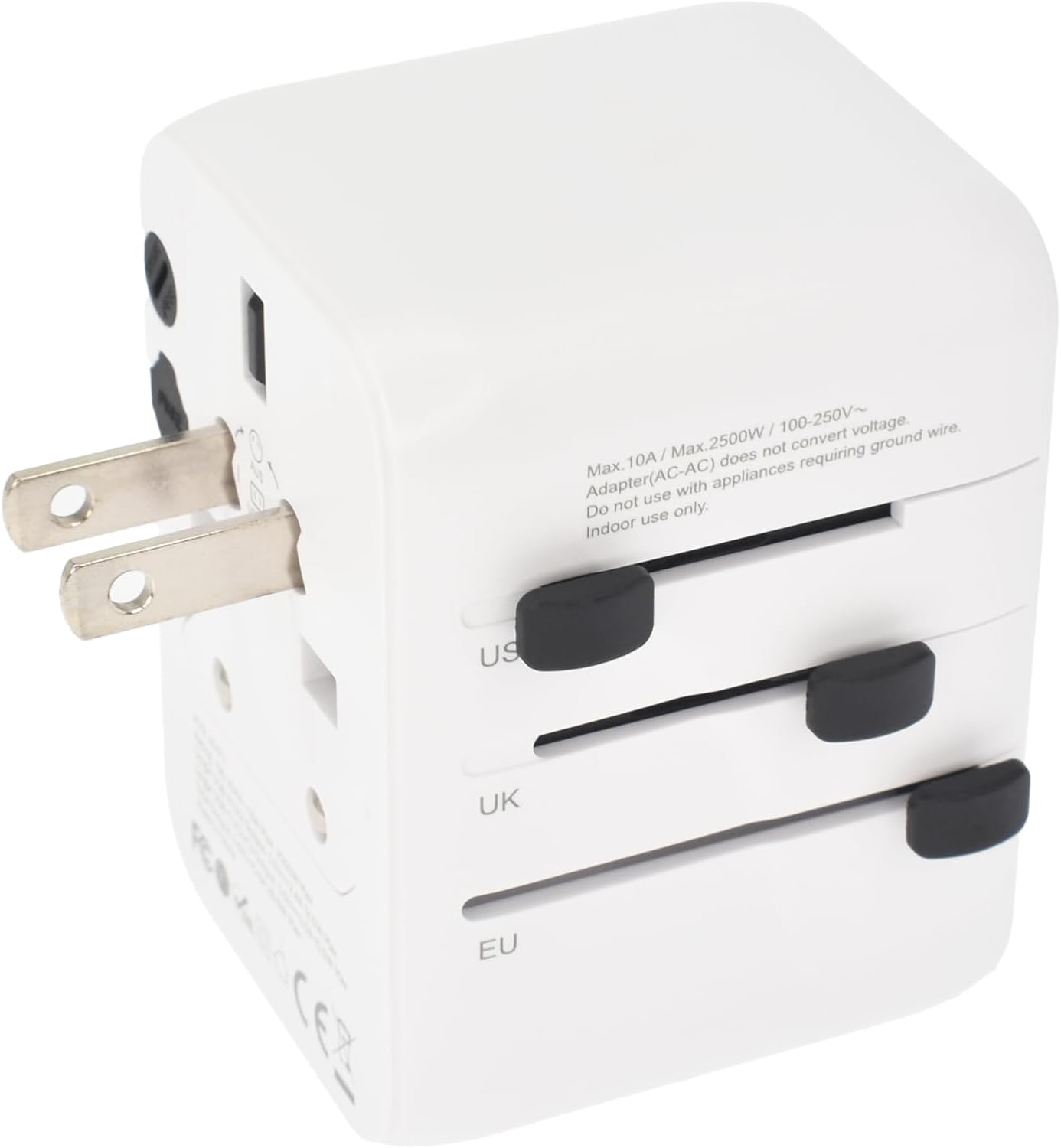 Dviced Universal Travel Adapter 28W – Fast Charging | White