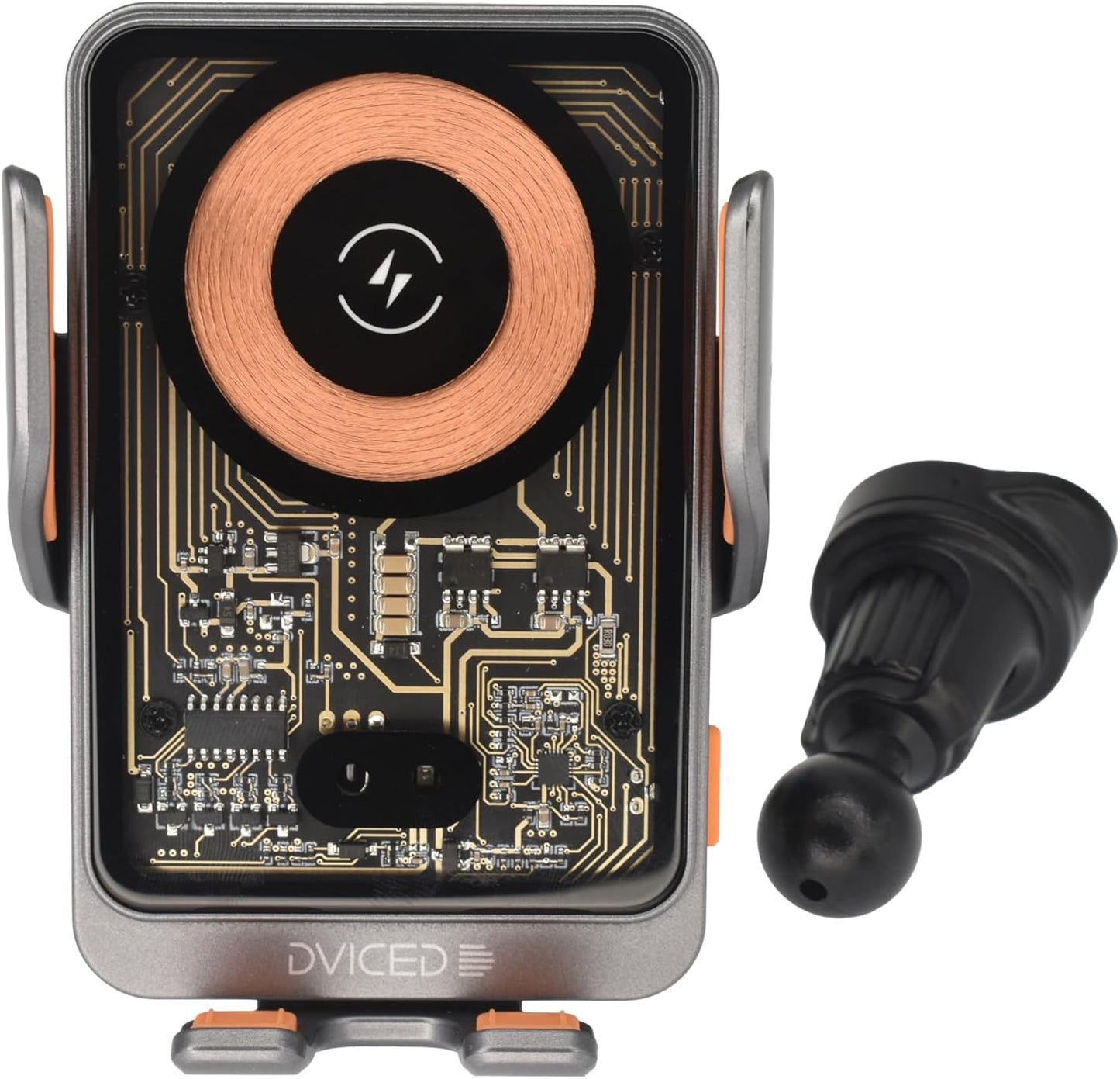 Dviced Wireless induction car mount charger - Gray