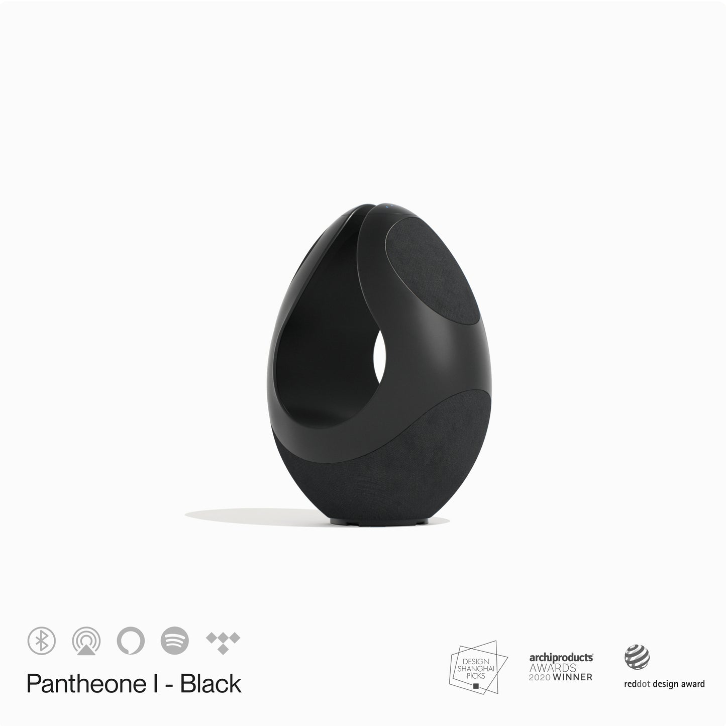 Pantheone-I Wi-Fi & Bluetooth Wireless Multiroom Speaker - Black