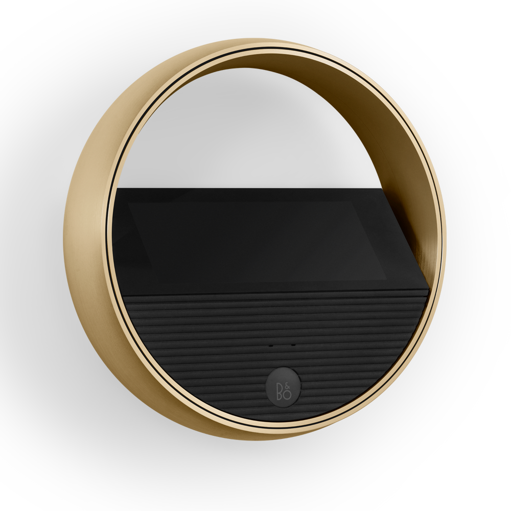 Beoremote Halo in Brass Tone for wall mounting