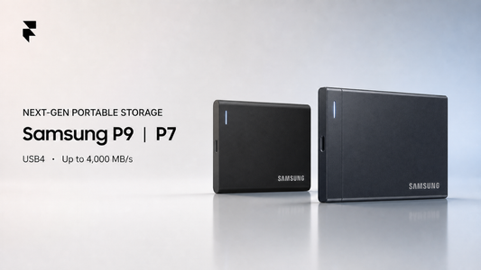 Samsung P9 and P7 portable SSDs, next-gen USB4 storage up to 4,000 MB/s, Florence Trading