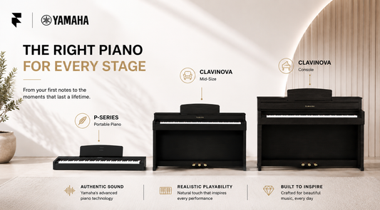 The Right Piano for Every Stage — Yamaha P-Series and Clavinova digital pianos | Florence Trading