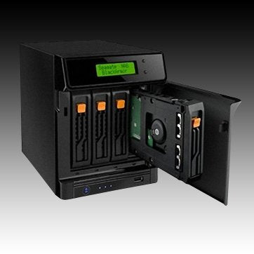 SEAGATE HDD External BlackArmor NAS 400 0.1 (supported 4 HDD, Gigabit Ethernet, SATA II, JBOD, 0, 1, 10, 5), Black