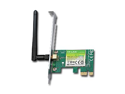 NIC TP-Link TL-WN781ND,  PCI Express Adapter, 2,4GHz Wireless N 150Mbps, Detachable Omni Directional Antenna 1 x 2dBi (RP-SMA)
