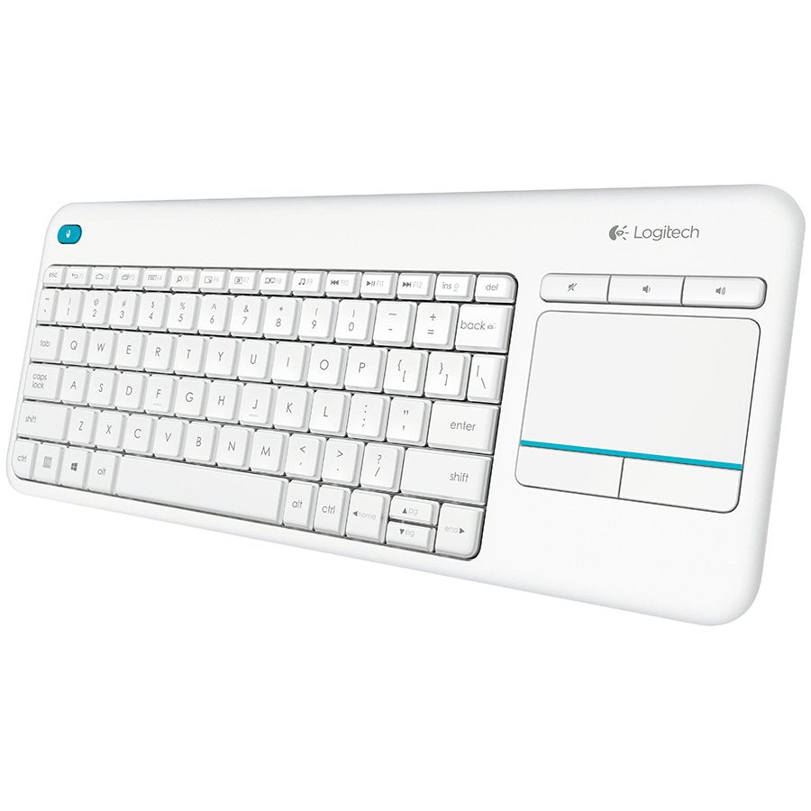 LOGITECH K400 Plus Wireless Touch Keyboard - WHITE - US INT'L
