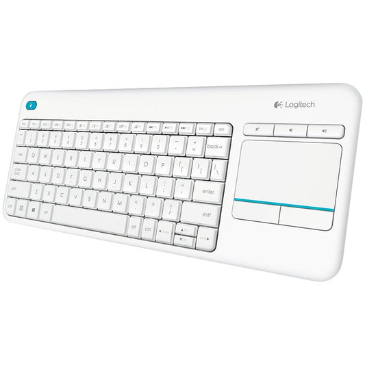 LOGITECH K400 Plus Wireless Touch Keyboard - WHITE - US INT'L
