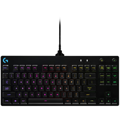 LOGITECH G Pro TKL Corded Mechanical Gaming Keyboard - BLACK - UK - USB - TACTILE