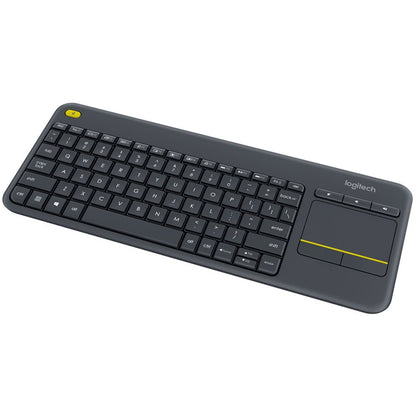 LOGITECH K400 Plus Wireless Touch Keyboard - BLACK - ARA