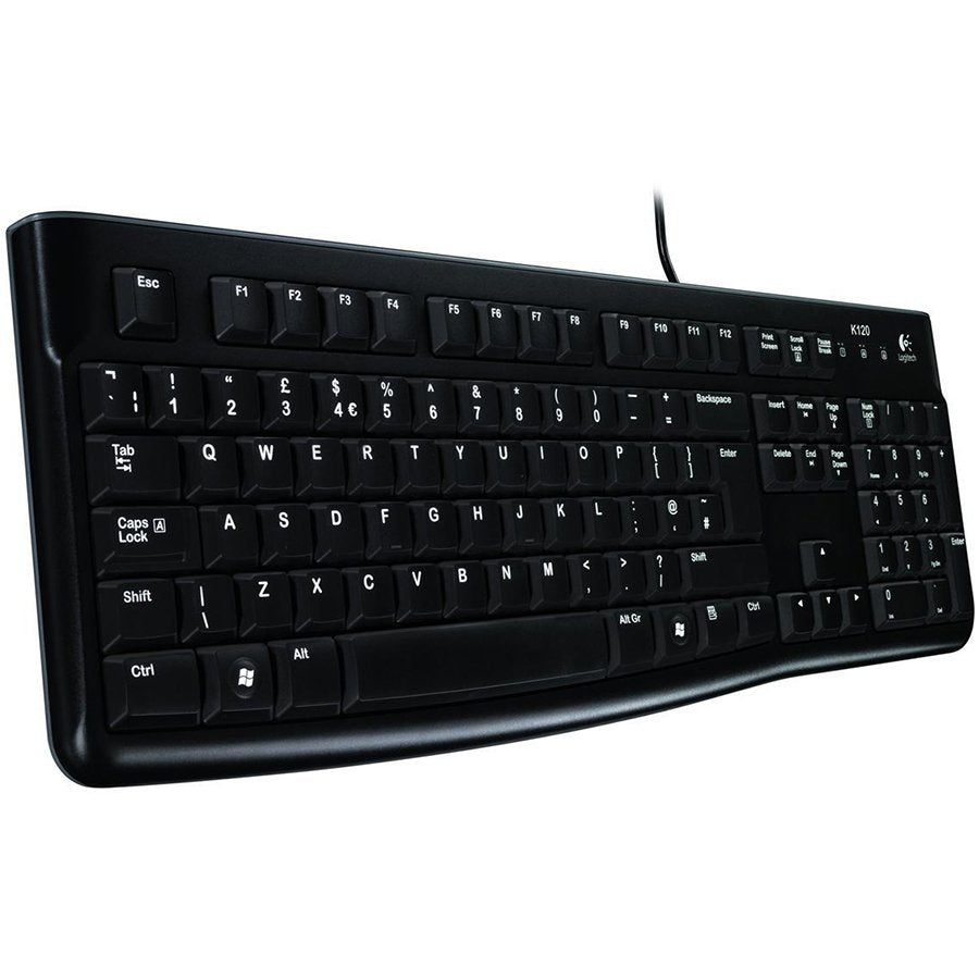 LOGITECH K120 Corded Keyboard - BLACK - USB - US INT'L