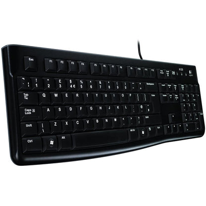 LOGITECH K120 Corded Keyboard - BLACK - USB - ARA