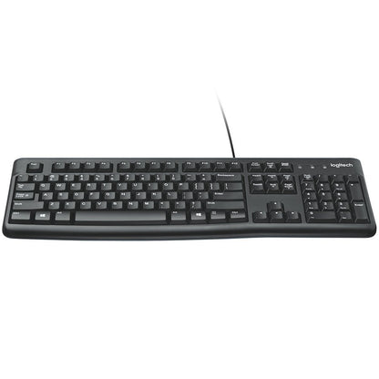 LOGITECH K120 Corded Keyboard - BLACK - USB - ARA