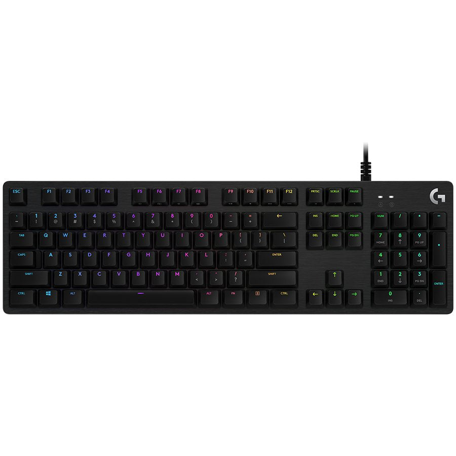 LOGITECH G512 SE Corded LIGHTSYNC Mechanical Gaming Keyboard - BLACK - US INT'L - USB - CLICKY