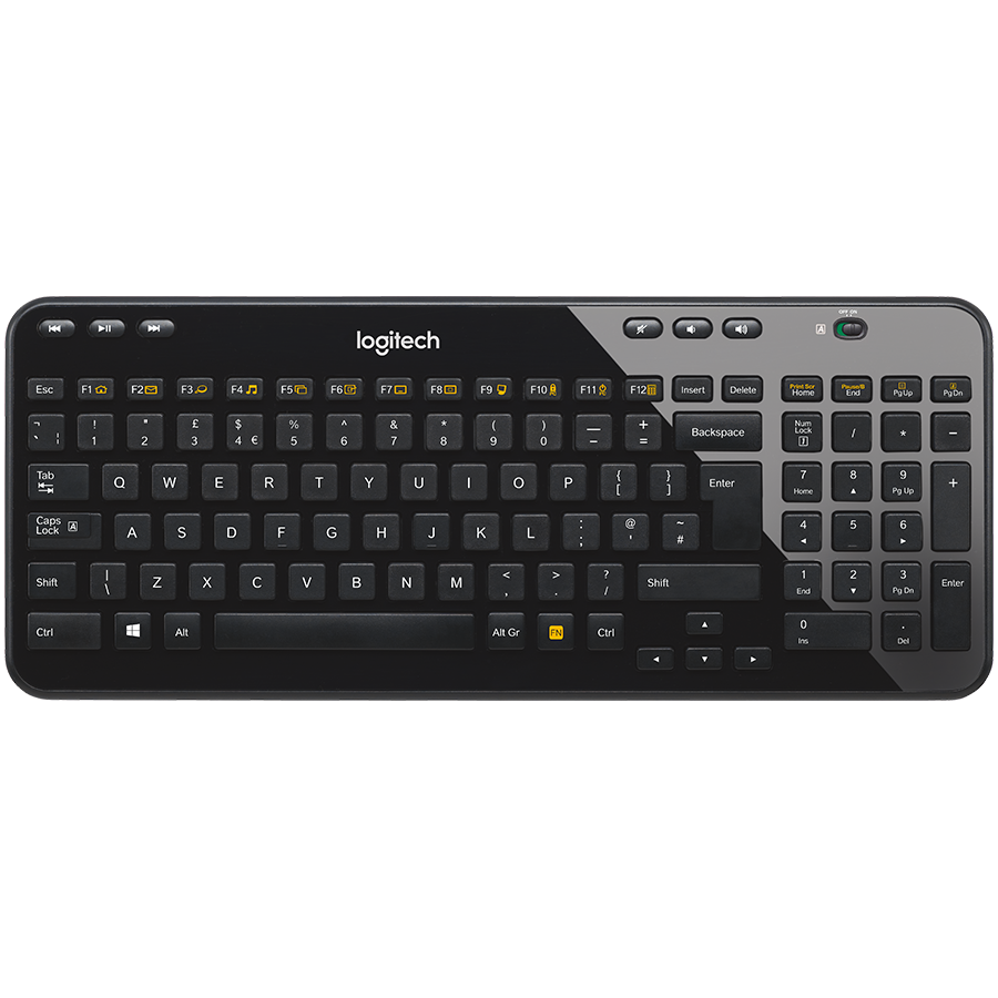 LOGITECH K360 Wireless Keyboard - BLACK - US INT'L