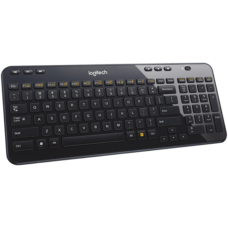 LOGITECH K360 Wireless Keyboard - BLACK - US INT'L