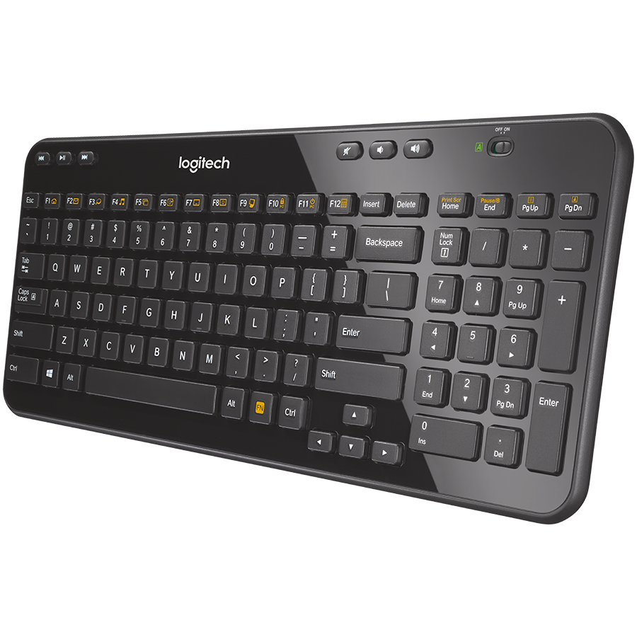 LOGITECH K360 Wireless Keyboard - BLACK - US INT'L