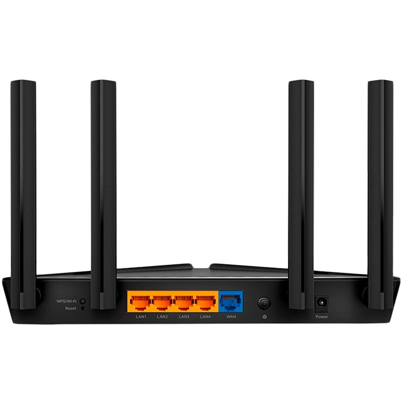 TP-Link AX1500 Wi-Fi 6 Router, Broadcom 1.5GHz Tri-Core CPU, 1201Mbps at 5GHz+300Mbps at 2.4GHz, 5 Gigabit Ports,4 Antennas,Downlink and Uplink OFDMA,MU-MIMO,1024QAM,Smart Connect,Beamforming,Access Point Mode,VPN Server,Tether App,Cloud Support