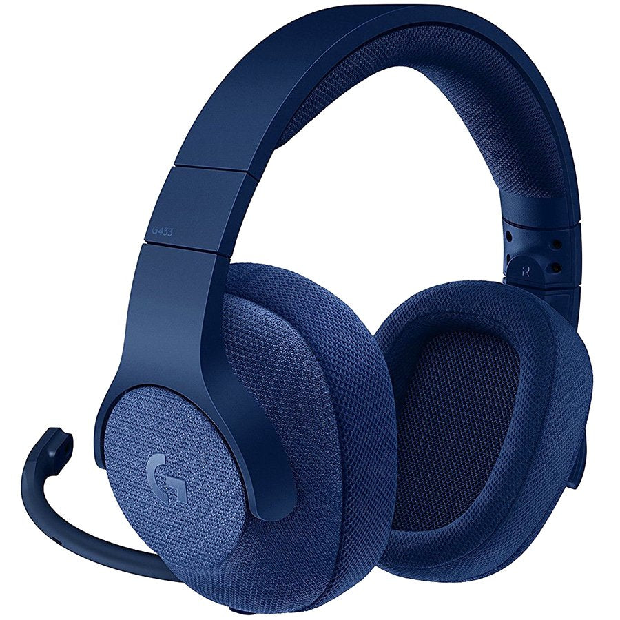 LOGITECH G433 Wired Gaming Headset 7.1 - ROYAL BLUE - 3.5 MM - USB DAC