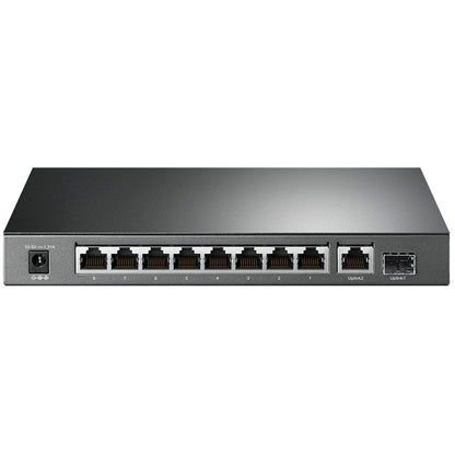 TP-Link SG1210P 10-Port Gigabit PoE+ Switch, 8 Gigabit PoE+ Ports, 1 Gigabit RJ45 Ports and 1 Gigabit SFP Slots, 802.3at/af, 63W PoE Power, Desktop Steel Case