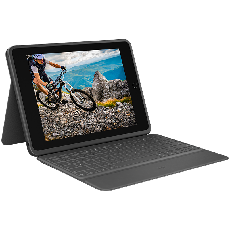 Logitech Rugged Folio with Smart Connector for iPad - Graphite A – product photo
