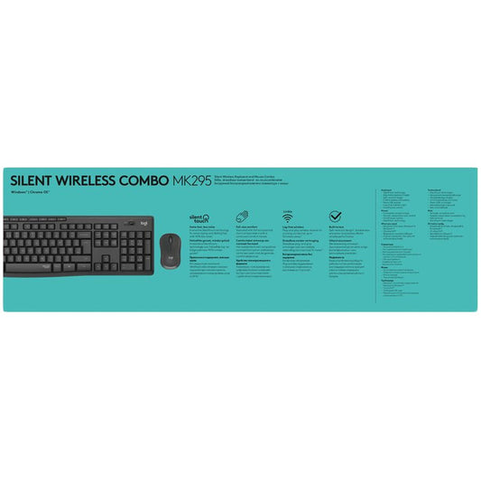 LOGITECH MK295 Silent Wireless Combo - GRAPHITE - ARA
