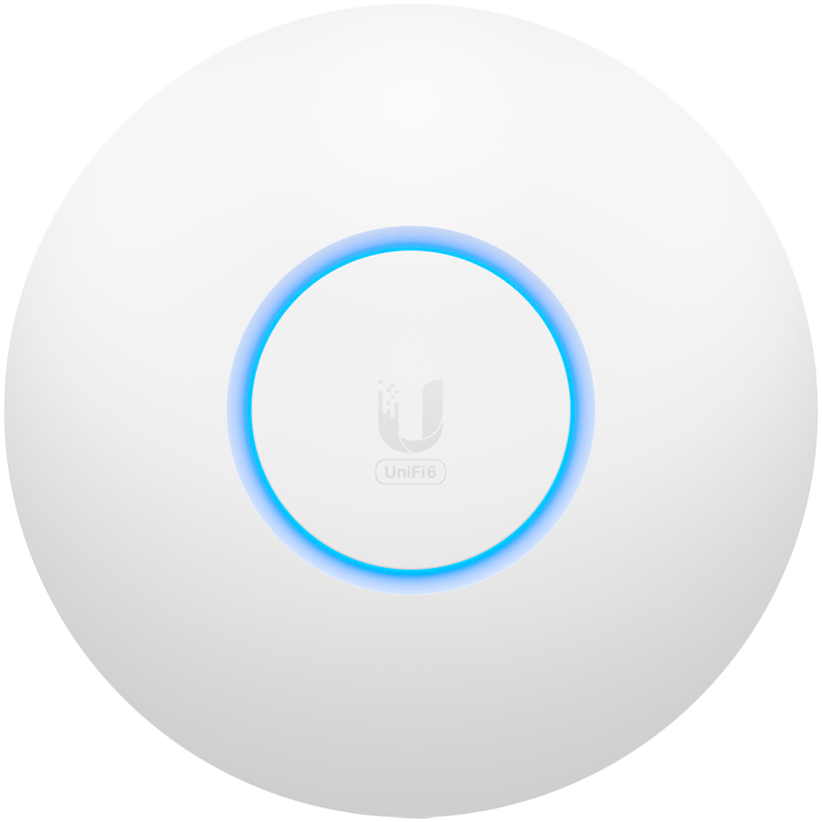 Ubiquiti U6-Lite Wi-Fi 6 Access Point with dual-band 2x2 MIMO in a compact design for low-profile mounting; no POE included in packaging ; Ubiquiti recommends using either POE switch or U-POE-af-EU
